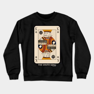 Synthesizer King Poker Card for Electronic Musician Crewneck Sweatshirt